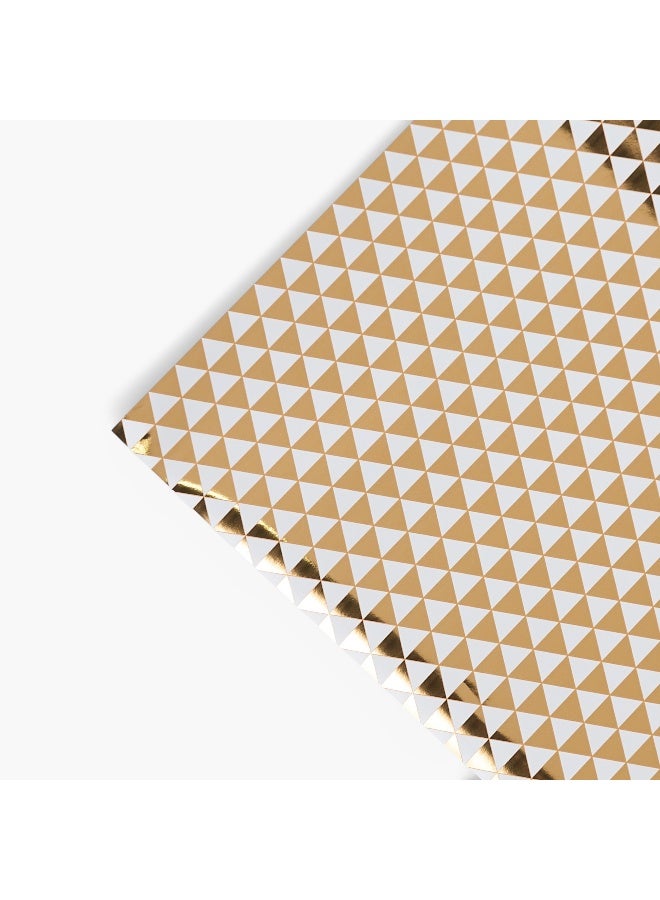 Findz Geometric Print Paper Gift Wrap - 70x200 cms - Image 3