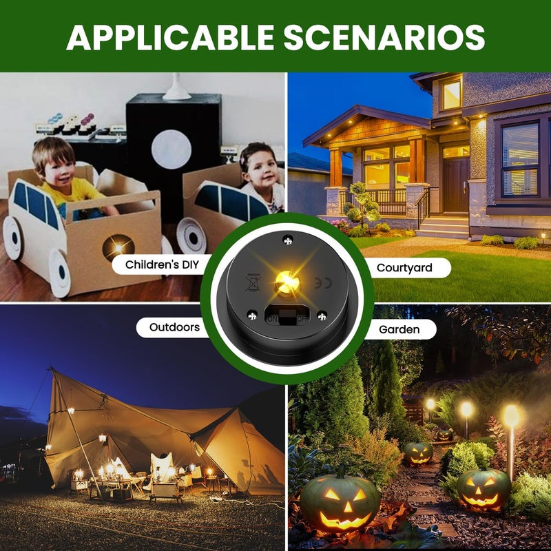 Misawce 4 Pack Solar Light Replacement Tops(2.76 Inch Top, 2.36 Inch Bottom), Waterproof Replacement Solar Lantern Parts for Outdoor Hanging Lanterns DIY Table Lights Garden Patio Decor - Image 2