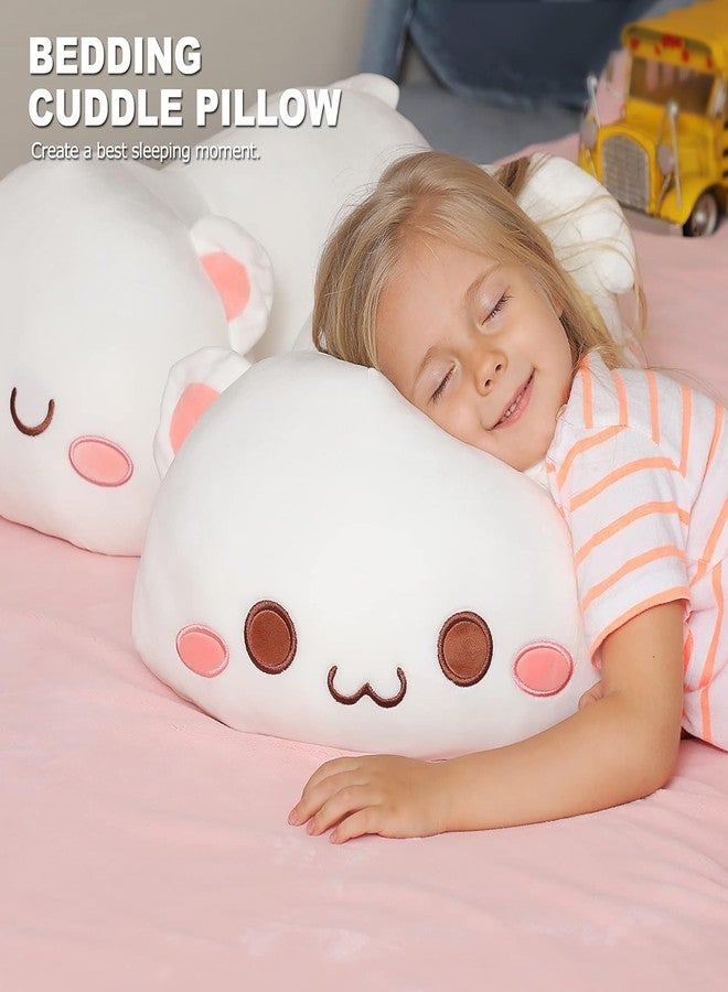 Onsoyours Cute Kitten Plush Toy Stuffed Animal Pet Kitty Soft Anime Cat Plush Pillow for Kids (White Cat, 12") - Image 3