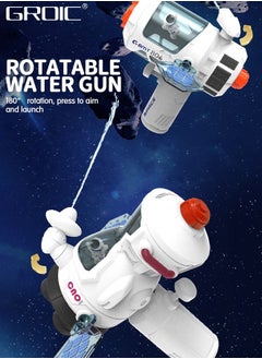 GROIC 2 Pack Water Gun, Space Astronaut theme 2-in-1 Combinable Assembly Toys, Double Shooting Mode Summer Blaster, Watergun Outdoor Toys for Bath Sand Swimming  - Image 4