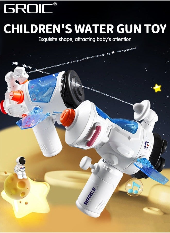 GROIC 2 Pack Water Gun, Space Astronaut theme 2-in-1 Combinable Assembly Toys, Double Shooting Mode Summer Blaster, Watergun Outdoor Toys for Bath Sand Swimming  - Image 2