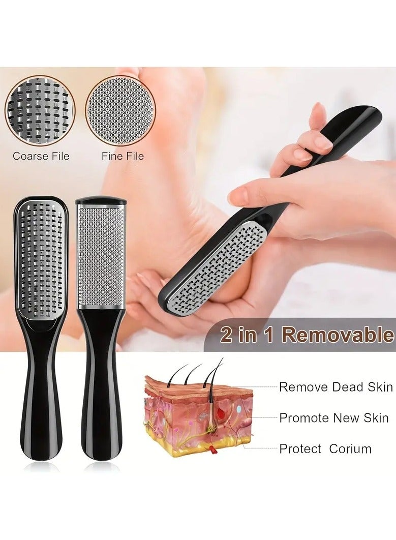 ORiTi 26 في 1 مجموعة أدوات باديكير احترافية مجموعة العناية بالقدم من الفولاذ المقاوم للصدأ مزيل الجلد الميت مجموعة باديكير للرجال والنساء للسفر 0.62 رطل - Image 5