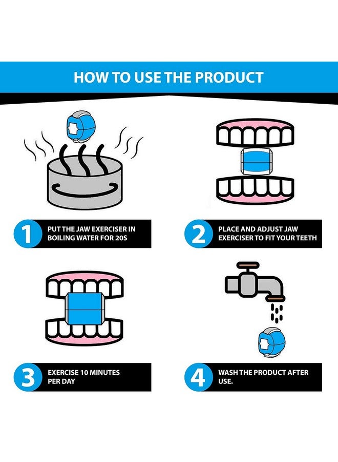 Gra8 Jaw Exerciser, Jawline Exerciser Tool, Face and Neck Exerciser - Define Your Jawline, Slim and Tone Your Face, Look Younger and Healthier(Multicolor) (1Pcs) - Image 3