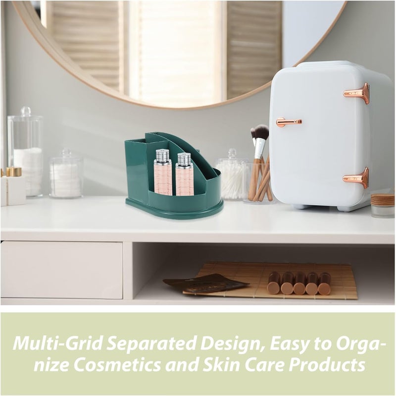 GALPADA Creative Color Palette Makeup Storage Box Cosmetic Organizer with Compartments Desk Vanity Storage Holder for Skincare and Lipstick Organizing - Image 3