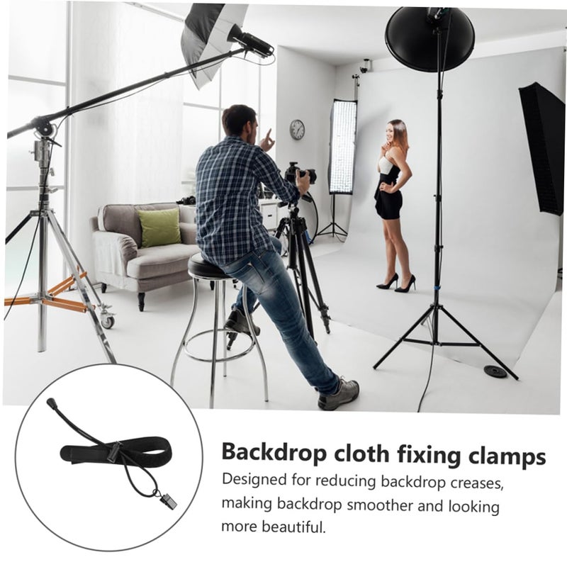4 Pack Backdrop Stand Clips Easy Install Background Cloth Clamps for Craft Photography - Image 3