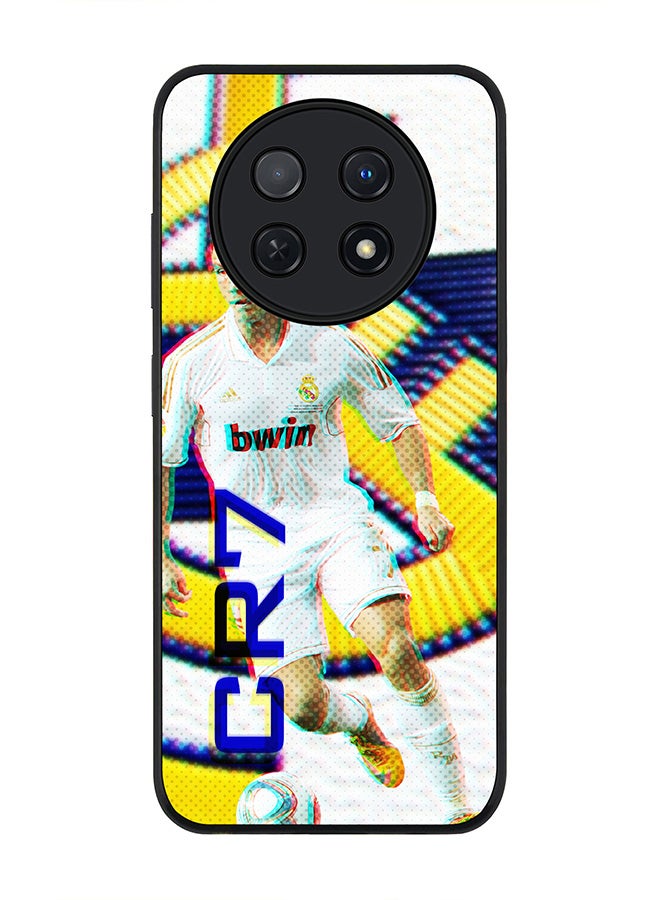 Stylizedd Rugged Black edge case for Huawei Nova Y91 4G  Huawei Enjoy 60X, Slim fit Soft Case Flexible Rubber Edges Anti Drop TPU Gel Thin Cover -  CR7 Real Madrid - Image 1