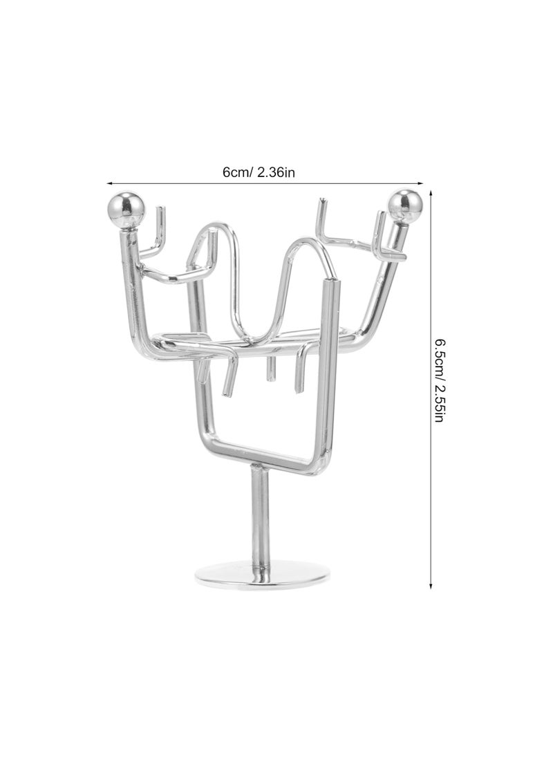 "Enjoy an experience of balance and calm with the Newton's Cradle - elegant design, smooth movement, and a clever decorative touch that adds a sophisticated scientific touch to your office or home. "