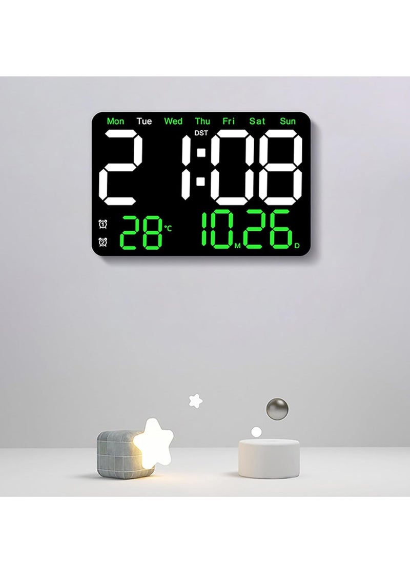 Large Digital Wall Clock,13 Inch,Led Alarm Clock with Big Digits,DST,Dual Alarm,3-Level Brightness for Living Room Bedrooms Classroom - pzsku/Z7ECB583AB62B7A497D5DZ/45/_/1731083753/71e391c3-0907-49b4-8e07-7cd59b971fb7