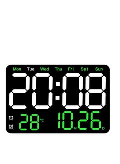Vparty Large Digital Wall Clock,13 Inch,Led Alarm Clock with Big Digits,DST,Dual Alarm,3-Level Brightness for Living Room Bedrooms Classroom  - Image 3