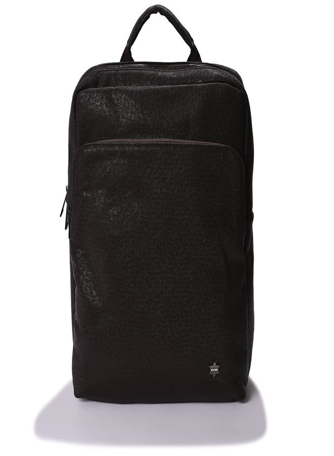 Haute Sauce Textured Backpack with Zip Lock (AZ_HSBP1063) - Image 1