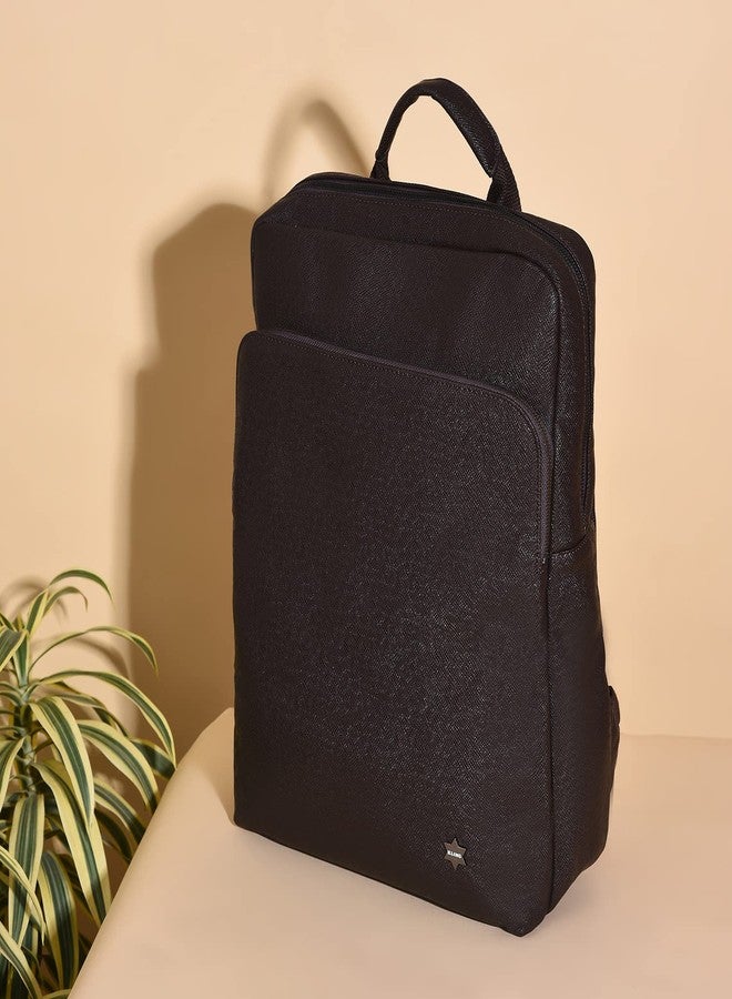 Haute Sauce Textured Backpack with Zip Lock (AZ_HSBP1063) - Image 3