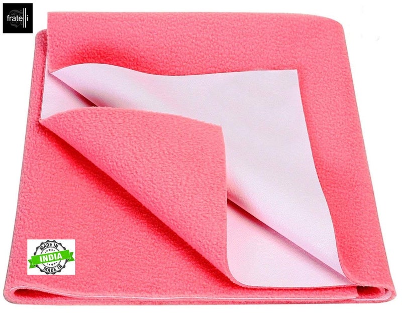 FRATELLI Cozy Dry Baby Bed Protector Twin Pack (Navy Blue & Salmon Rose) - Image 3