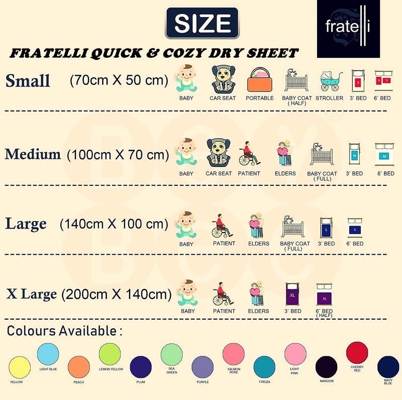 FRATELLI Cozy Dry Baby Bed Protector Twin Pack (Navy Blue & Salmon Rose) - Image 5