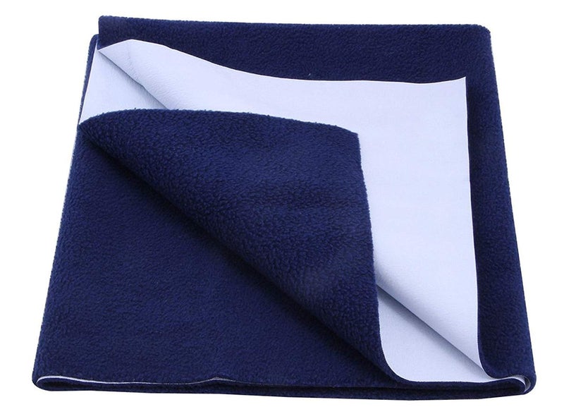 FRATELLI Cozy Dry Baby Bed Protector Twin Pack (Navy Blue & Salmon Rose) - Image 2