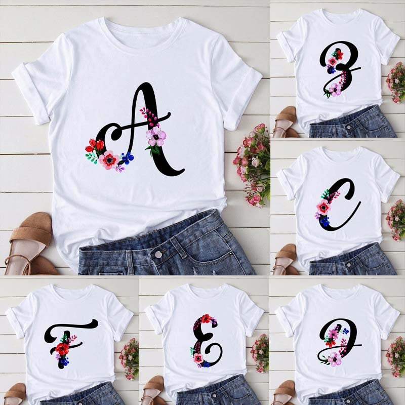 [Hair On The Day] T-Shirt Women'S Short-Sleeved Printed Butterfly Letter Large Size T-Shirt 26 English Women'S Wear - Image 2