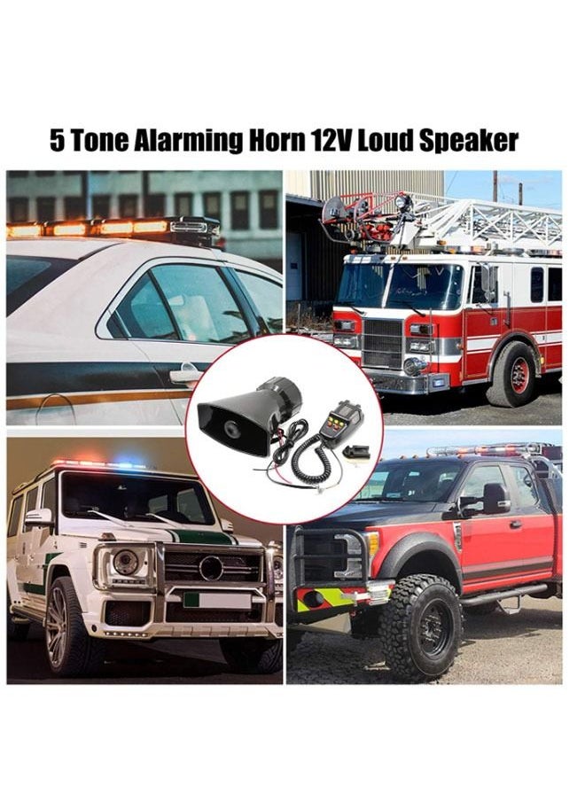 Arabest - Car Siren Speaker Police Siren Speaker Car Pa System Wired Handheld Microphone Speaker Emergency Siren - Image 1