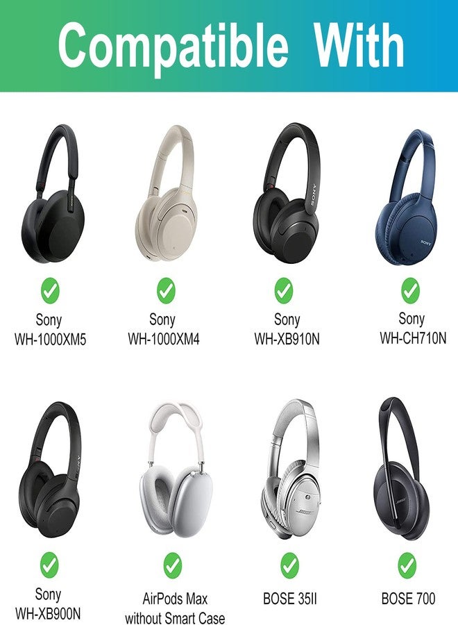 XANAD Headphone Headset Case Compatible with JBL, Beats, Sony, Soundcore Anker, Raycon, TOZO, SteelSeries, Logitech, Jabra, Bose, Audio-Technica, Sennheiser Headphones（Outer Black+Inner Gray） - Image 2