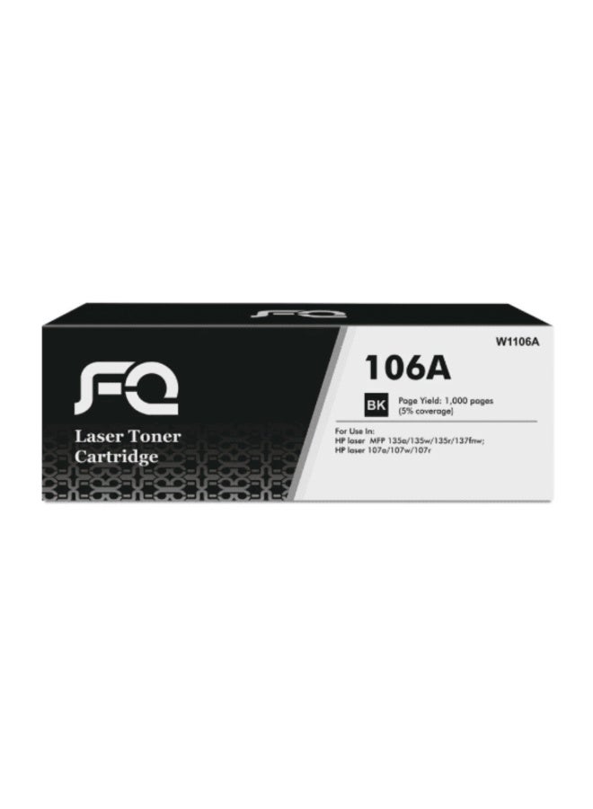 Compatible Toner Cartridge 106A W1106A Replacement for HP LaserJet 107a 107w 135a 135fnw 135w 135ag 135r 135wg 137fnw 137fwg Black