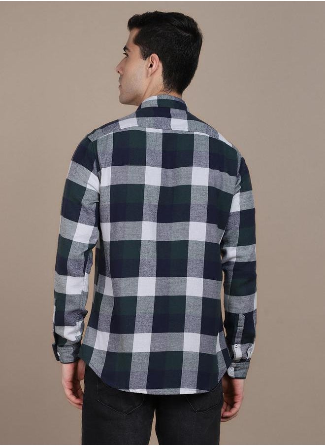 Dennis Lingo Checked Long Sleeves Casual Shirt by Styli  - Image 5