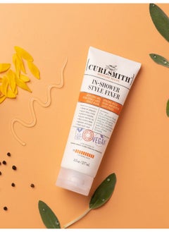 CURLSMITH Curlsmith - In-Shower Style Fixer - Vegan Extreme Hold Styling Gel for Dry, Wavy, Curly or Coily Hair (8oz)  - Image 3