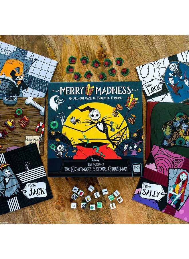 USAopoly Disney Tim Burton’s The Nightmare Before Christmas Merry Madness | Quick-Rolling Family Dice Game | Great Kids & Family Board Game | Officially-Licensed Merchandise  - Image 3