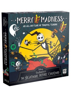 USAopoly Disney Tim Burton’s The Nightmare Before Christmas Merry Madness | Quick-Rolling Family Dice Game | Great Kids & Family Board Game | Officially-Licensed Merchandise  - Image 1