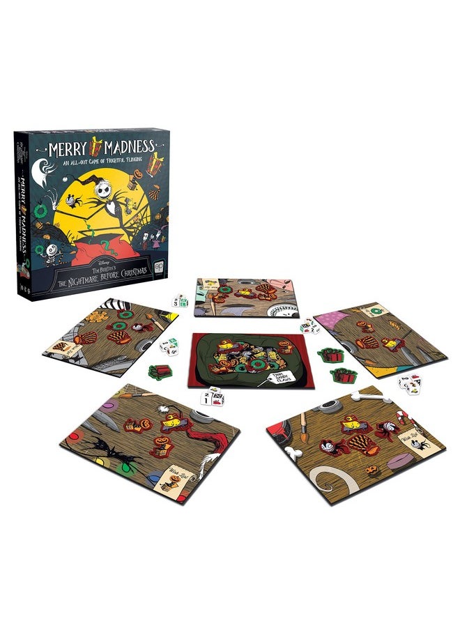 USAopoly Disney Tim Burton’s The Nightmare Before Christmas Merry Madness | Quick-Rolling Family Dice Game | Great Kids & Family Board Game | Officially-Licensed Merchandise  - Image 2