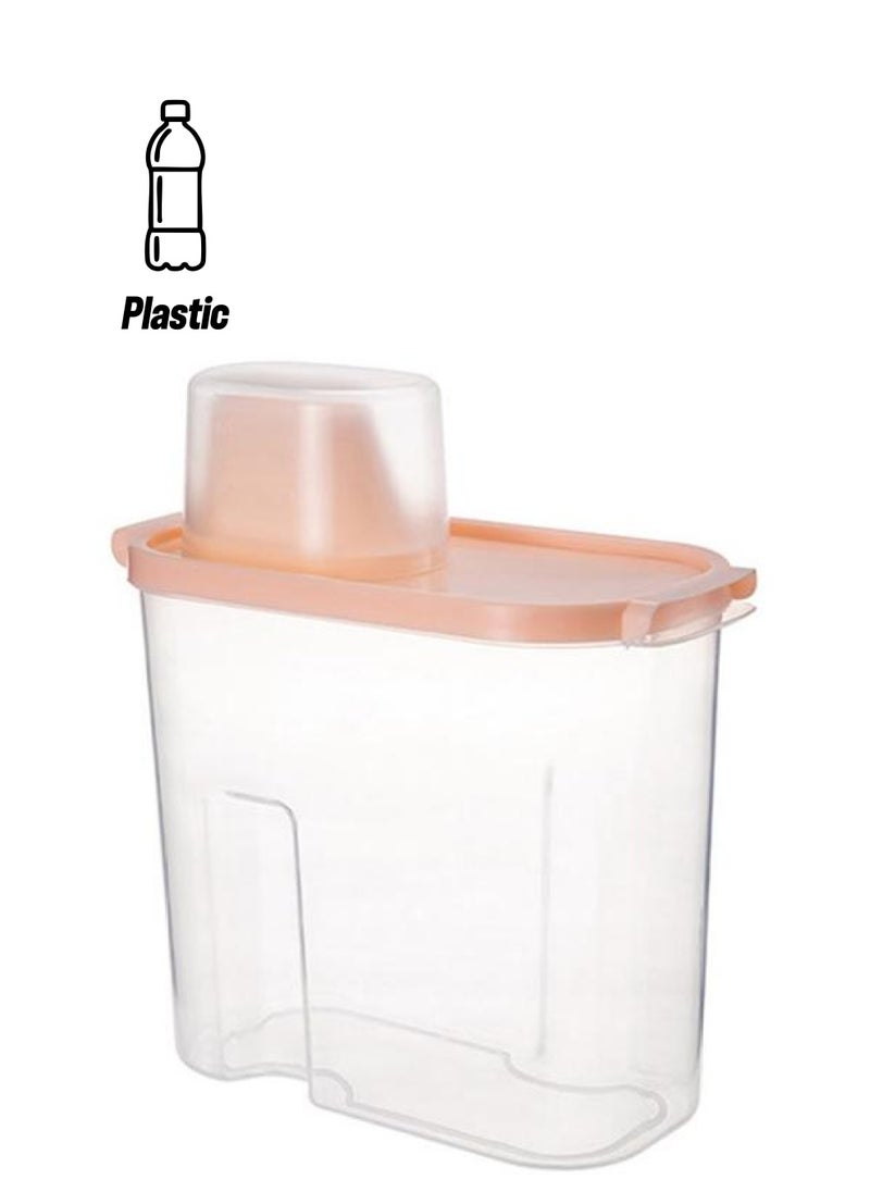Thoraya Rice Storage Container Sealed Transparent Dustproof Multipurpose Grain Storage Tank for Oatmeal Cereal Pasta Flour  - Image 1