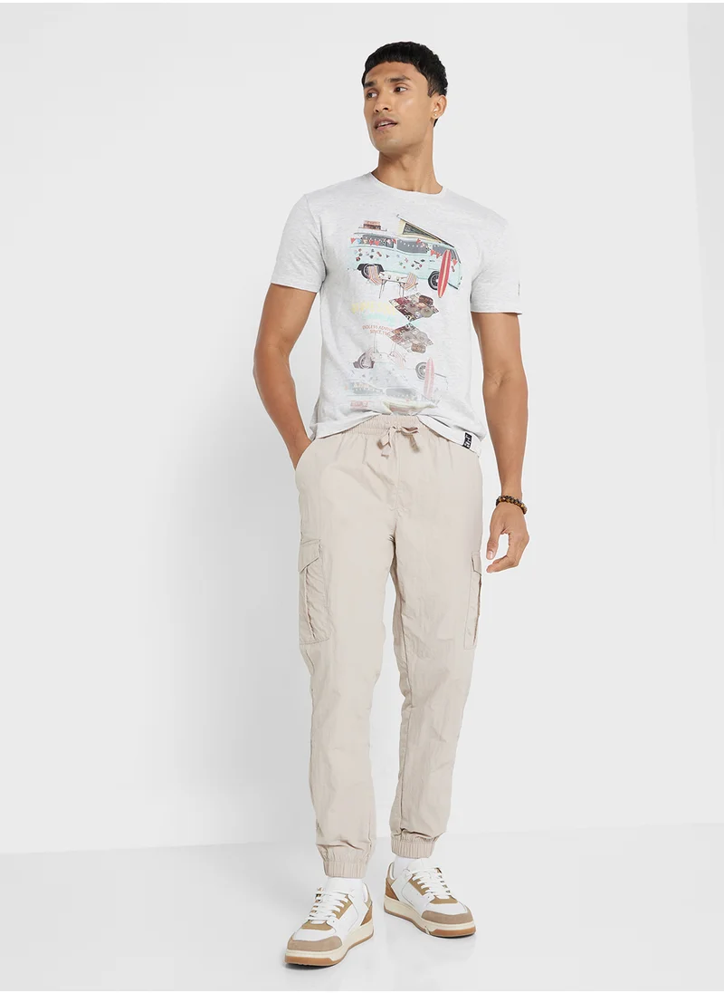 BRAVE SOUL Soft Touch Crew Neck T-Shirt