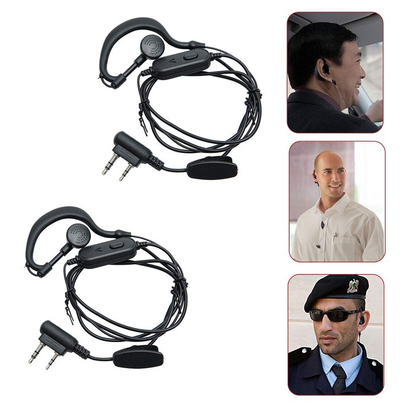 BAOFENG Two Way Radio Earpiece Ham Radio K Port Headset | Walkie Talkie Headphone for UV-5R Mini BF-F8HP PRO 5RM DM32 UV32 GM21 UV-5G Plus K5PLUS AR-152 UV-17R BF-888S GM-15PRO UV-S9 Plus Etc (2Pack) - Image 4