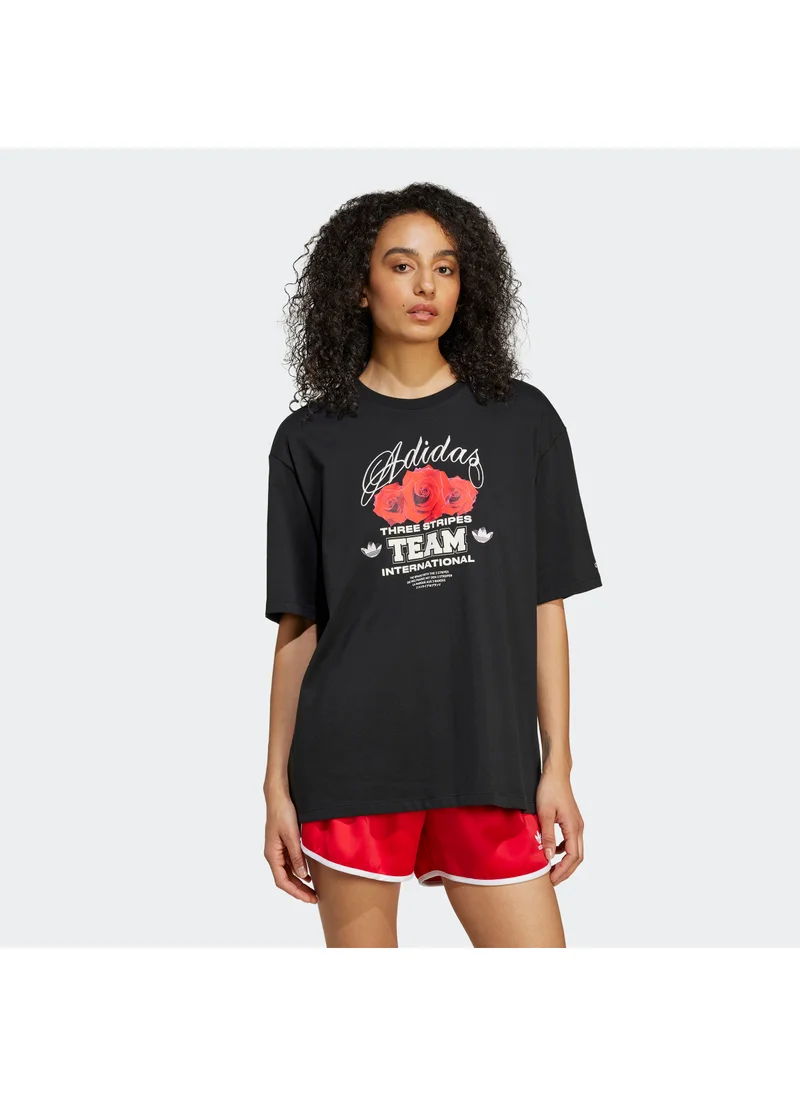 adidas Originals Trefoil Series Flower Loose T-Shirt