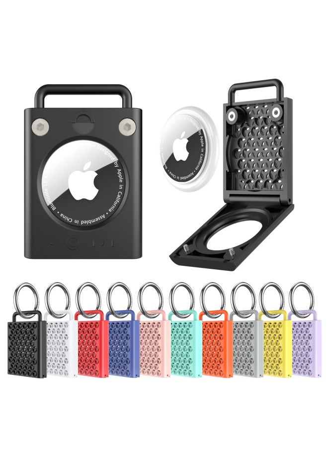 Generic - For Apple Airtag Apple Tracker Anti-lost Device Locator PC Switch Safety Lock Protective Cover-Color:Mint Green-Applicable Model:AirTag - Image 1