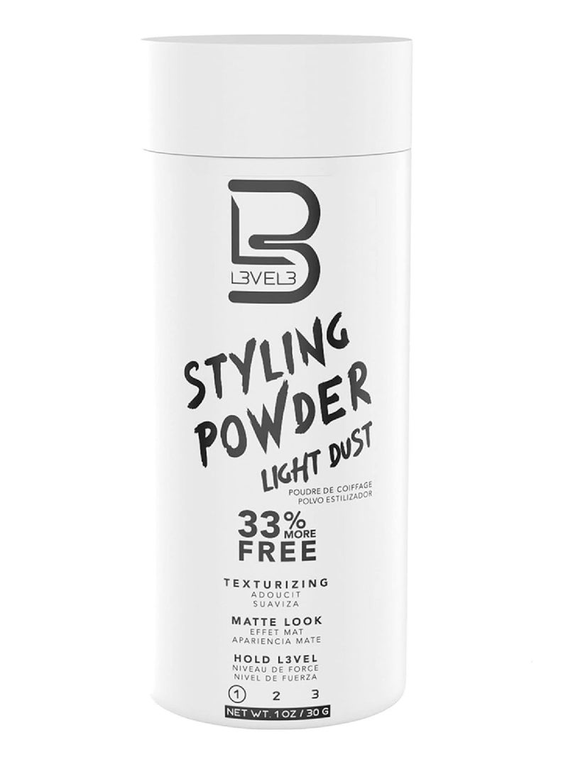 L3VEL3 Level 3 Styling Powder - Natural Look Mens Powder - Easy to Apply with No Oil or Greasy Residue - Image 1