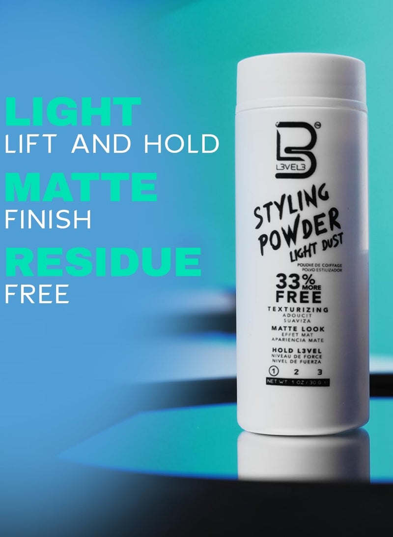 L3VEL3 Level 3 Styling Powder - Natural Look Mens Powder - Easy to Apply with No Oil or Greasy Residue - Image 4