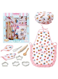 3 otters Kids Cooking And Baking Chef Set Kids Chef Role Play Costume Set Cooking Toys For Kids Ages 3 12 Kid Chef Apron & Accessorie  - Image 2
