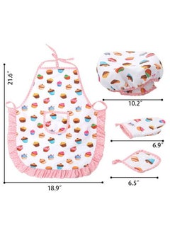 3 otters Kids Cooking And Baking Chef Set Kids Chef Role Play Costume Set Cooking Toys For Kids Ages 3 12 Kid Chef Apron & Accessorie  - Image 3