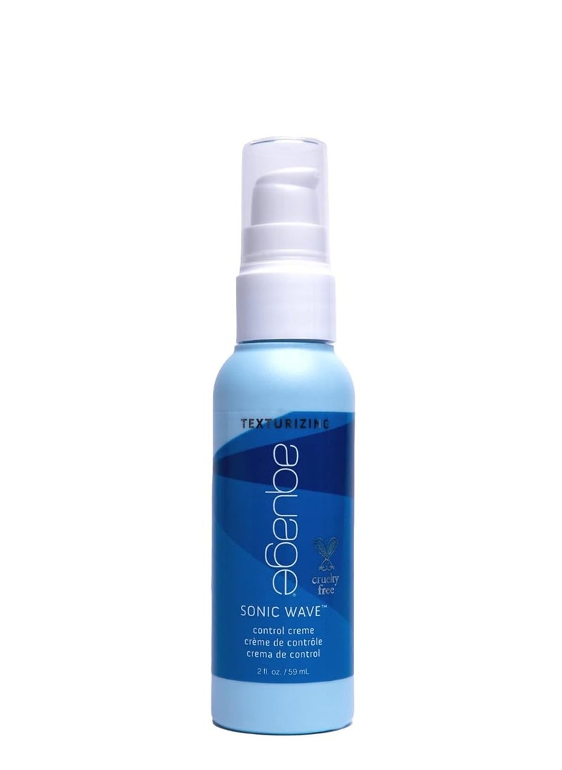 Aquage AQUAGE Texture Sonic Wave Control Crème, Travel Size, Blend of Nourishing Ocean Ingredients to Define and Nourish Hair, 2 fl. oz. 