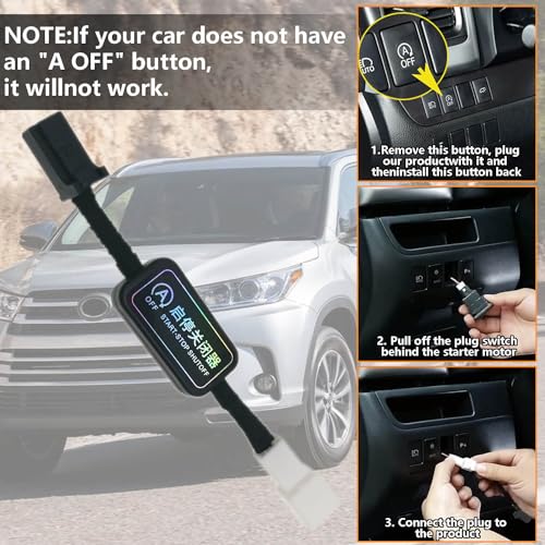 BSNOVT Auto Start Stop Eliminator Compatible with Toyota Highlander 2015 2016 2017 2018 2019 Stop Start Disable ，Autostop A-Off Delete Device Harness - Image 5