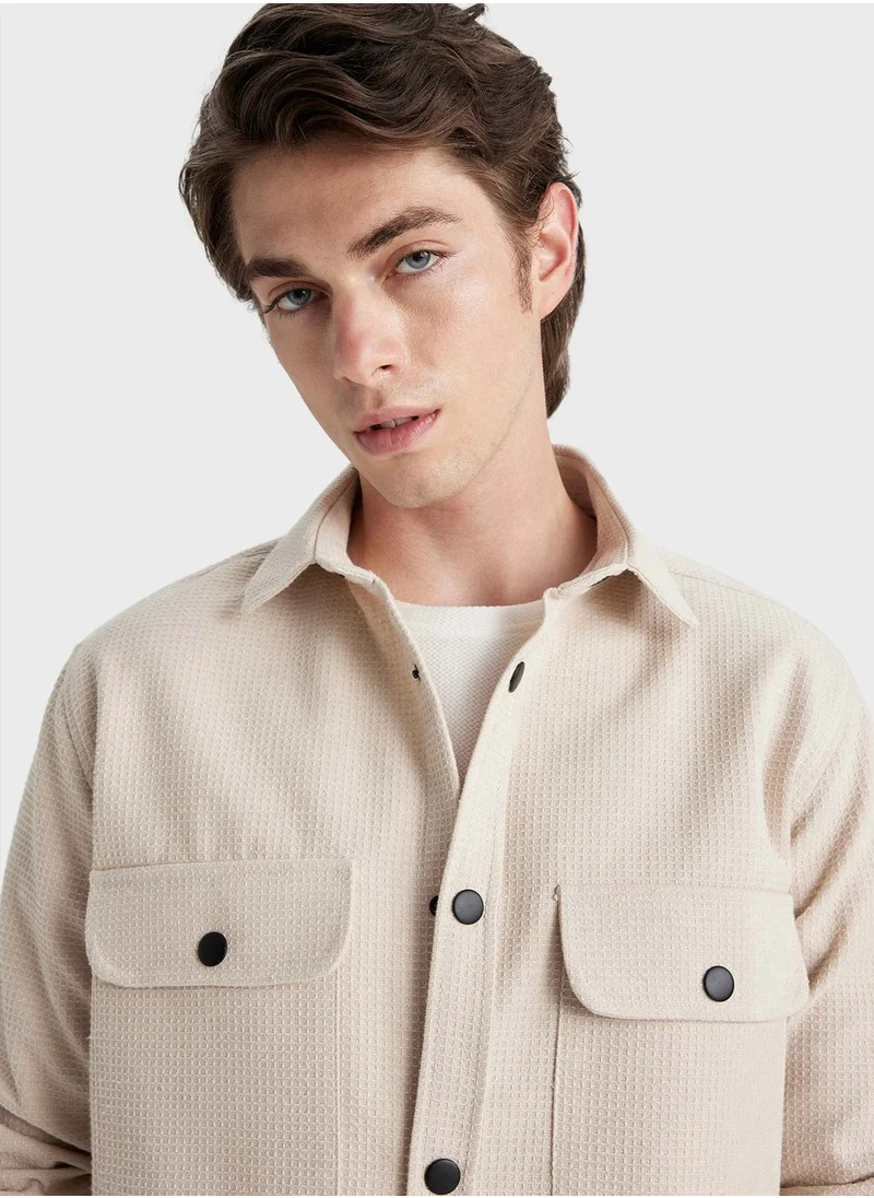 DeFacto Flap Pocket Regular Fit Shirt