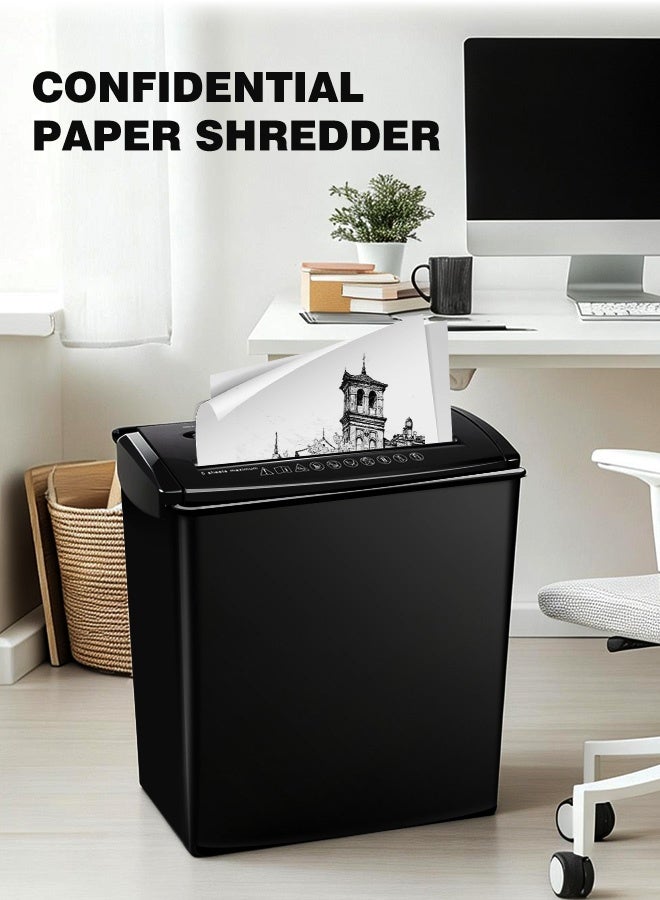 upsimples Powerful Paper Shredder, Strip Cutting, 2.64-Gallon Capacity Paper Basket, P-1 Security Rating, Three Modes, Can Shred CDs and Credit Cards, Durable, Fast and Efficient, Anti-jamming System, Suitable for both Home and Office Use. - Image 2