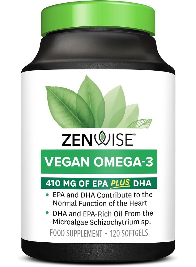 Zenwise Health Vegan Omega-3 with Life's Omega, 120 Softgels - Image 1