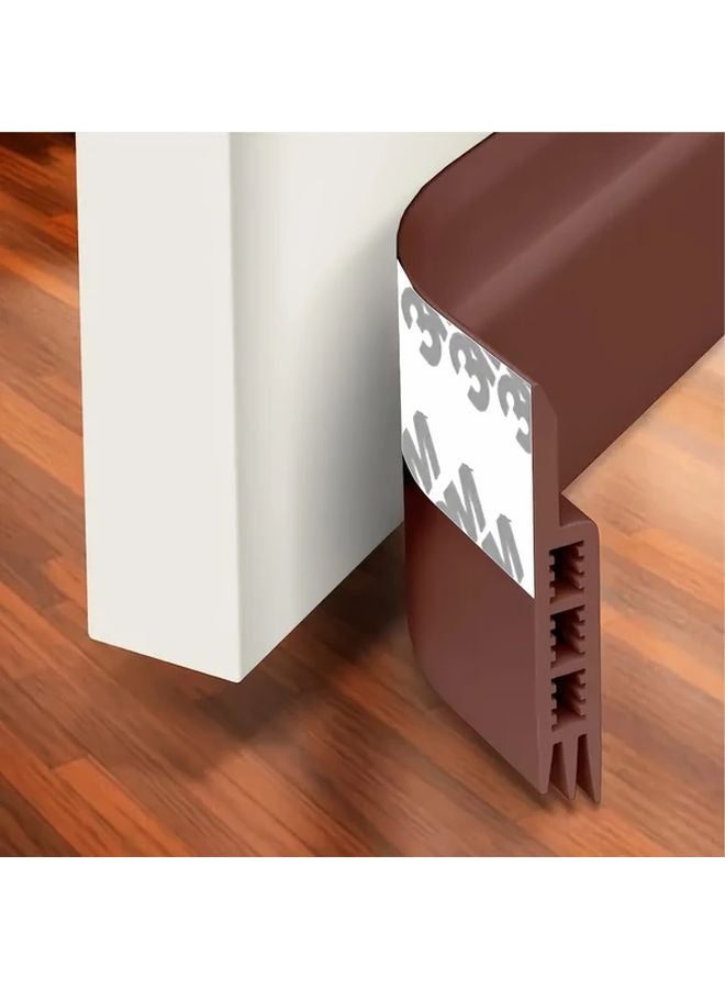 Brown Plastic Door Windshield Insulating Noise Reducing Baffle with Strong Adhesive Durable Energy Saving - Image 2