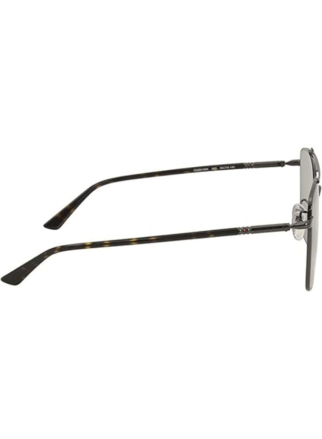 غوتشي GUCCI GG0610SK 002 56 نظارة شمسية مربعة للرجال - رمادي وبني - Image 4