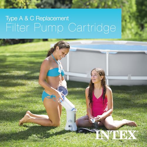 INTEX (Pack of 6) Intex 29000E/59900E Easy Set Pool Replacement Type A or C Filter Cartridge - Image 5