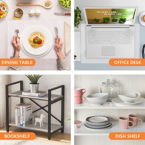 StaHom Shelf Liners for Kitchen Cabinets Refrigerator Liners Waterproof & Oil-Proof Kitchen Cupboard Liner Non-Slip Drawer Mats EVA Material Non Adhesive Fridge Liner for Shelves - Clear 11.8 x 236.2 Inch - Image 2