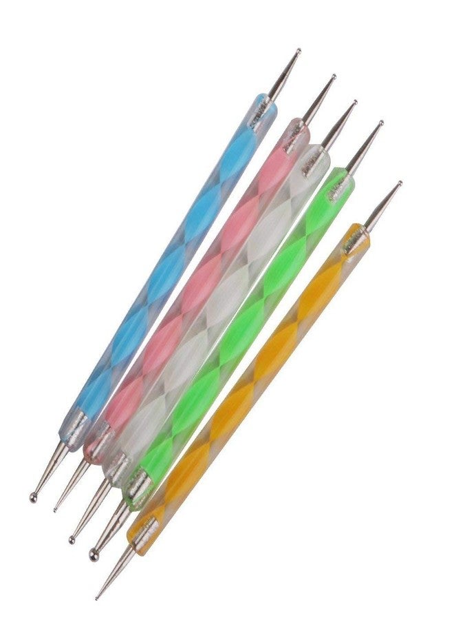 SAVNI combo of 7 brushes, 5 nail tools, 10 1mm striping nail tape and 3 pcs of french manicure tips - Image 3