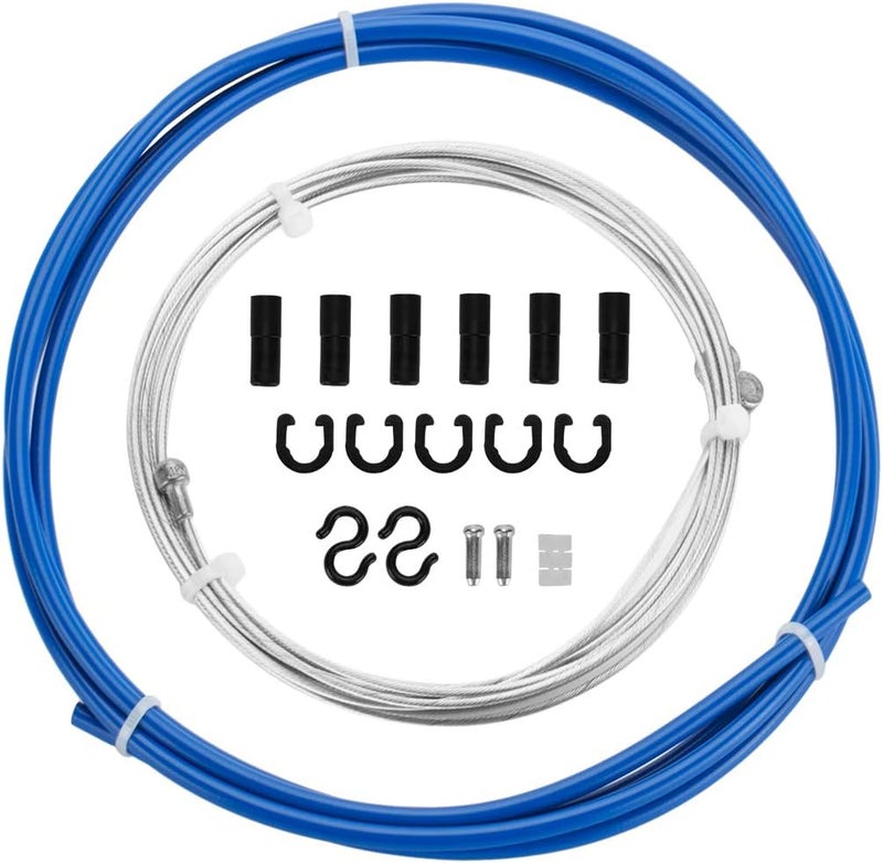 CNC Bicycle Shifter Cable and Housing for Road/Mountain Bike/MTB, Black/Blue/Green/Orange/Red/White - Image 2