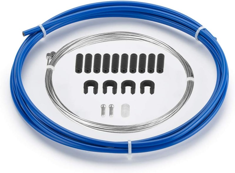 CNC Bicycle Shifter Cable and Housing for Road/Mountain Bike/MTB, Black/Blue/Green/Orange/Red/White - Image 1