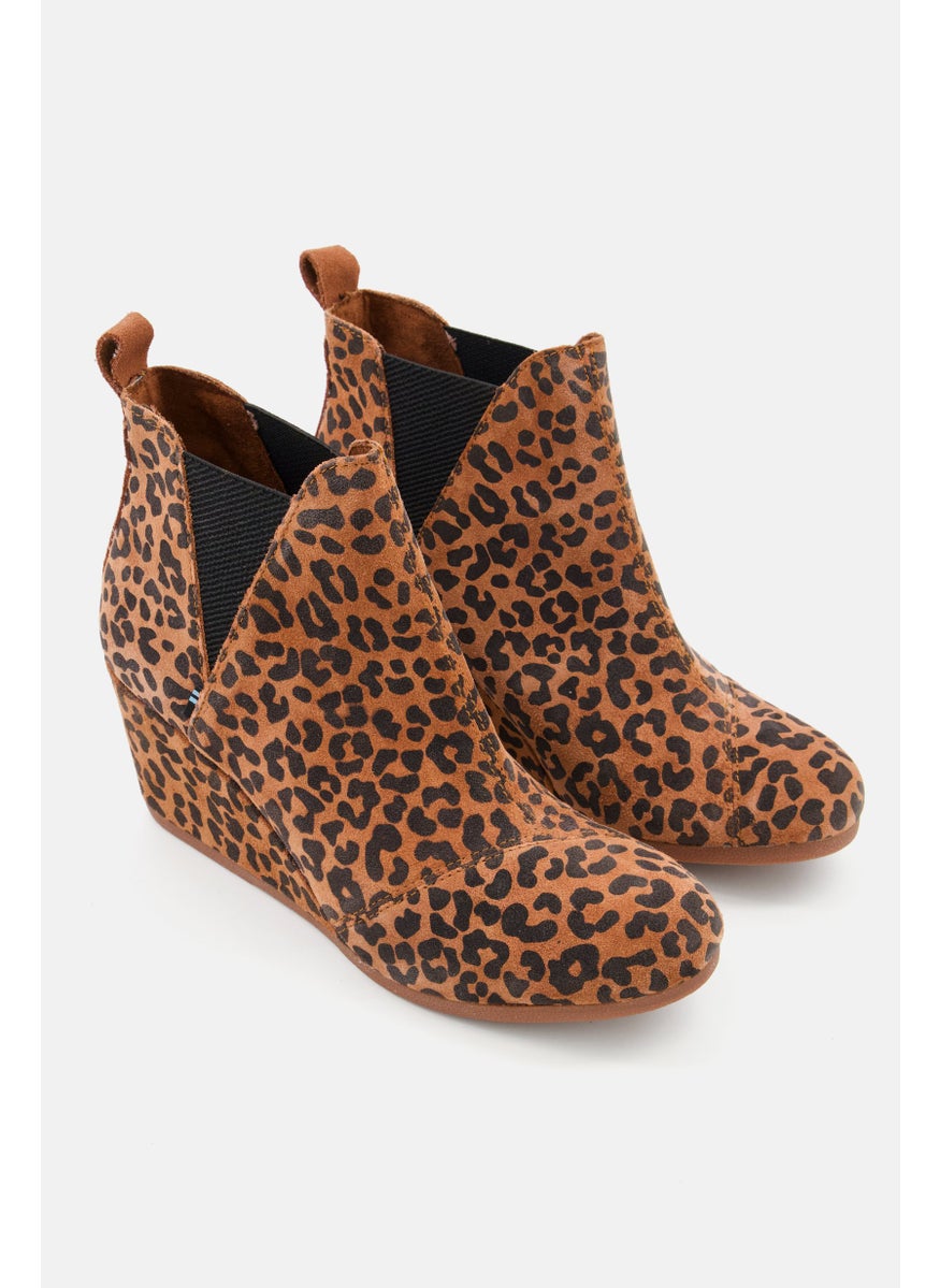TOMS Women Kesley Slip On Ankle Boots, Dark Brown/Black  - Image 1