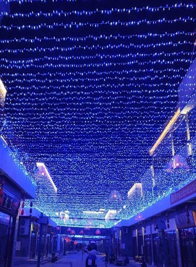 DECOVAA 40 Meter 140 LED String Lights for Home Decoration| Waterproof Decorative Fairy Lights for Indoor Outdoor Use|Pixel Light for Balcony, Garden, Diwali, Wedding & Festival Lighting (Blue) - Image 5